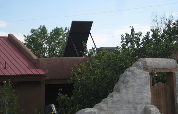 solar panel mounted
